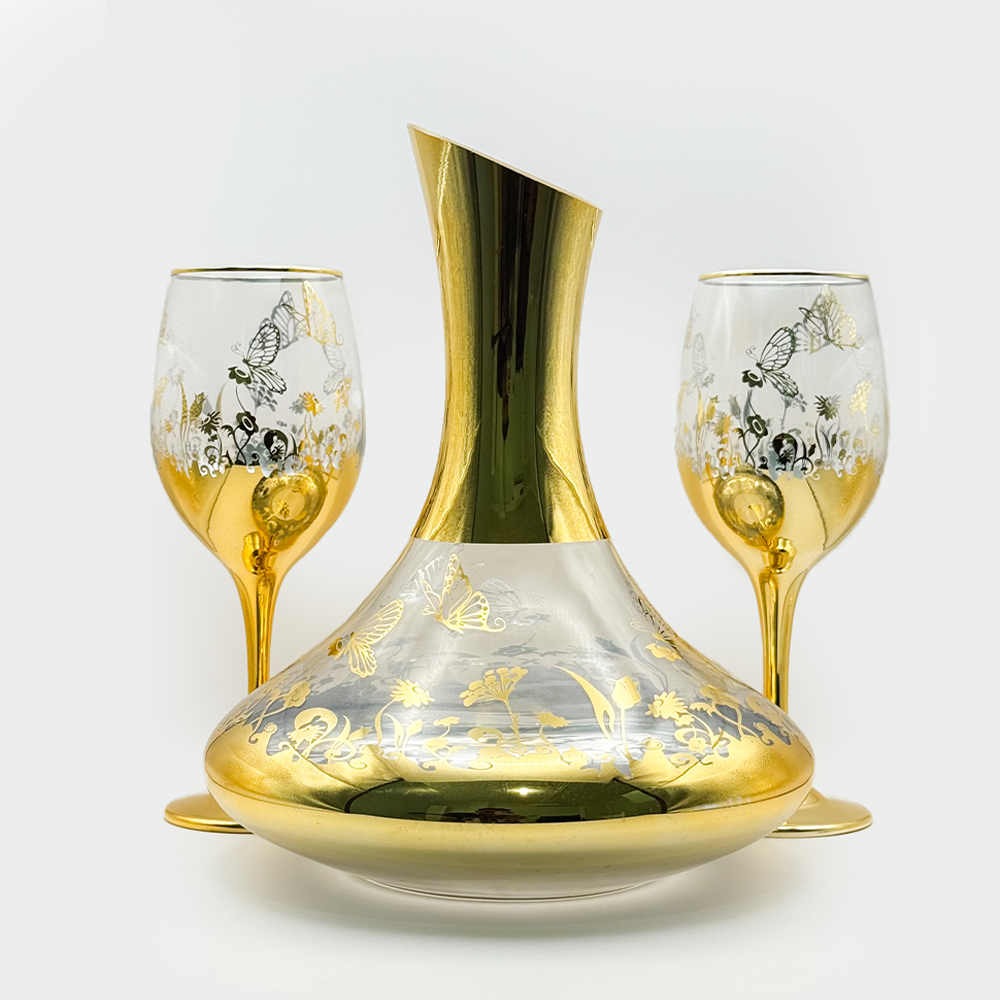 طاقم زجاج للعصائر